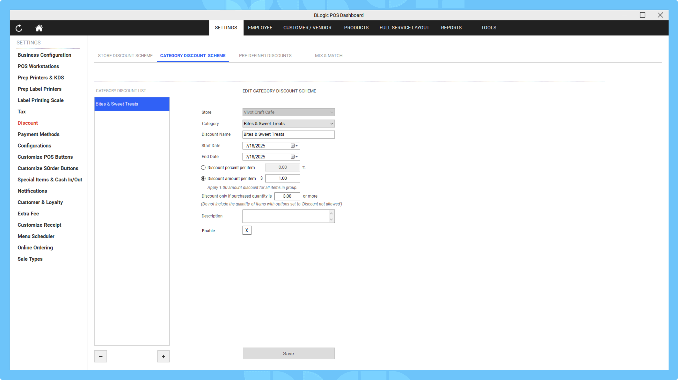 Blogic Systems How to Configure and Use Category Discount – Fixed Amount Mode – BLogic ...